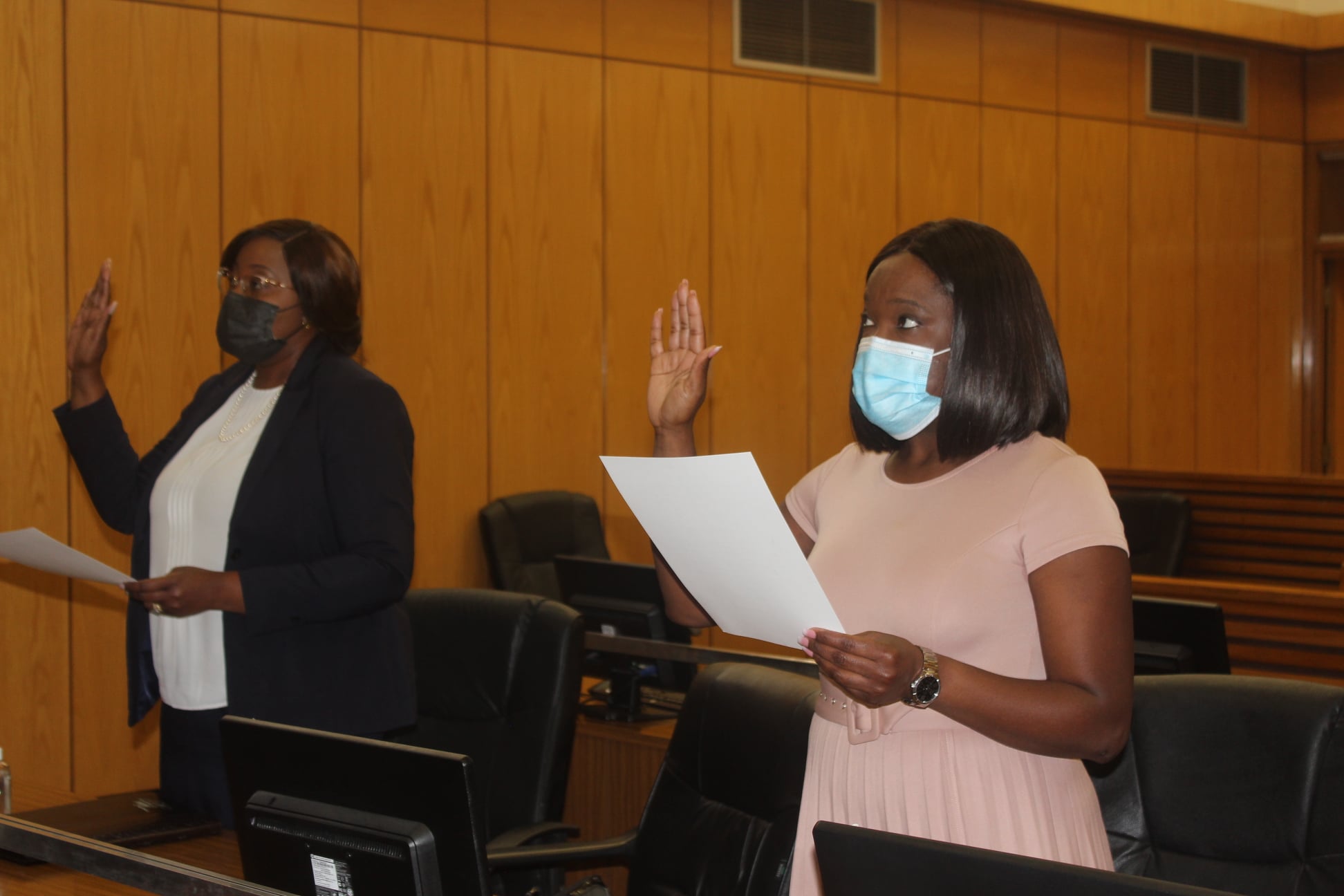 You are currently viewing The Oath and Affirmation of office by Mrs. Elsie Nghikembua and Dr. Emmerentia Leonard